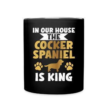 Cocker Spaniel Gifts - Tasse einfarbig - Schwarz - Vorne