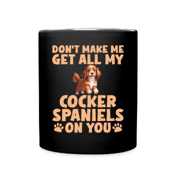 Cadeaux Cocker Spaniel - Mug uni - noir - Devant