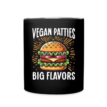 Burger végétarien Burger végétalien Burger végétarien - Mug uni - noir - Devant