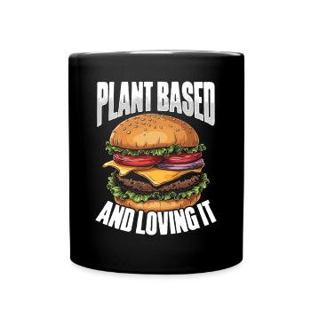Burger végétarien Burger végétalien Burger végétarien - Mug uni - noir - Devant