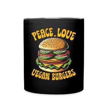 Burger végétarien Burger végétalien Burger végétarien - Mug uni - noir - Devant