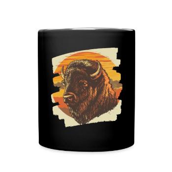 Bison - Mug uni - noir - Devant