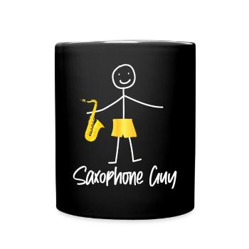 Saxophone Saxophone Guy - Mug uni - noir - Devant
