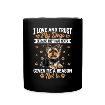 Yorkshire Terrier Propriétaire d’un chien Yorkie - Mug uni - noir - Devant