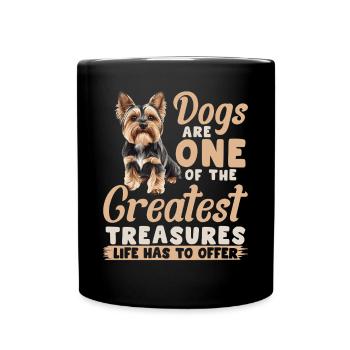 Yorkshire Terrier Propriétaire d’un chien Yorkie - Mug uni - noir - Devant