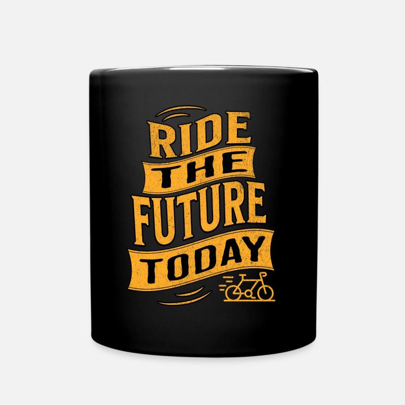 E-Bike E-Biker - Tasse einfarbig - Schwarz