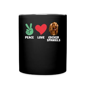 Cocker Spaniel Gifts - Full Colour Mug - black - Front