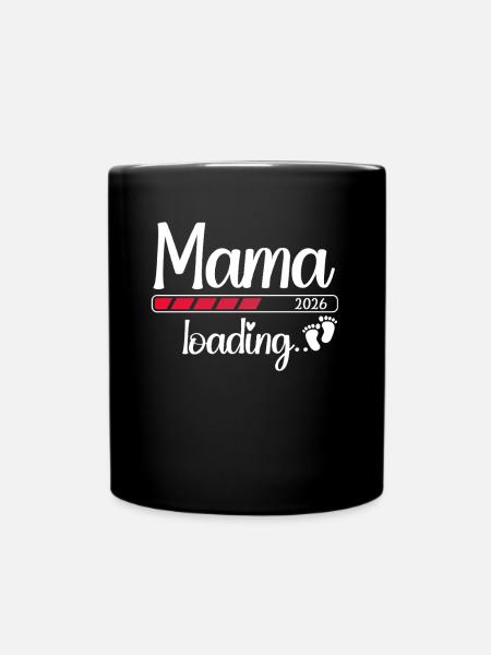 Maman 2026 Chargement Femme enceinte maman 2026 - Mug uni - noir