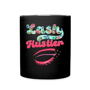 Last Hustler Artiste de cils Amant de cils - Mug uni - noir - Devant