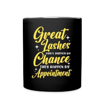Artiste de cils Amoureux des cils Grands cils - Mug uni - noir - Devant