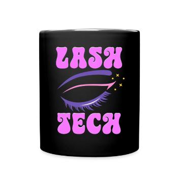 Artiste cils Lash Tech - Mug uni - noir - Devant