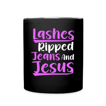 Artiste de cils Eyelash Lover Cils - Mug uni - noir - Devant