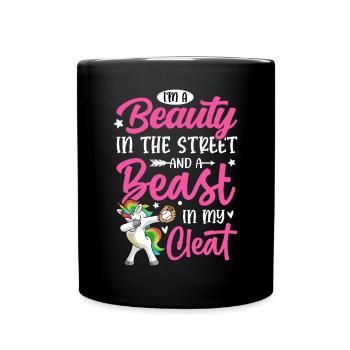 Softball Girl Beauty In The Street And Beast In My - Full Colour Mug - black - Front