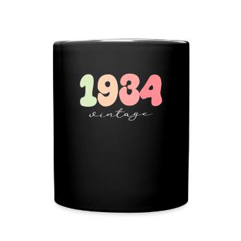 Année d’anniversaire de naissance 1934 - Mug uni - noir - Devant