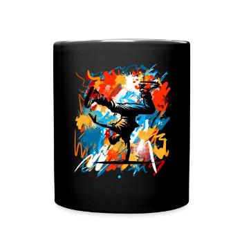 Breakdance - Tasse einfarbig - Schwarz - Vorne