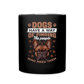 Bouledogue français Frenchie Propriétaire de chien - Mug uni - noir - Devant