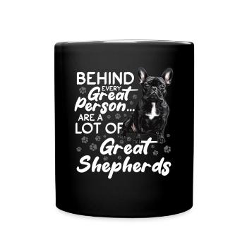 Bouledogue français Frenchie Propriétaire de chien - Mug uni - noir - Devant