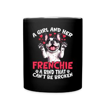 Bouledogue français Frenchie Propriétaire de chien - Mug uni - noir - Devant