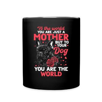 Bouledogue français Frenchie Propriétaire de chien - Mug uni - noir - Devant