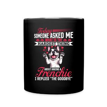 Bouledogue français Frenchie Propriétaire de chien - Mug uni - noir - Devant