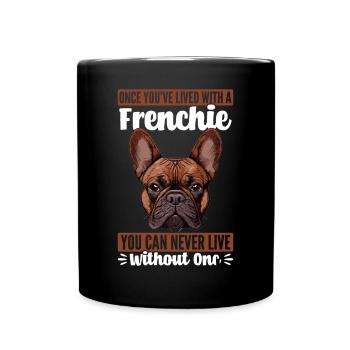 Bouledogue français Frenchie Propriétaire de chien - Mug uni - noir - Devant