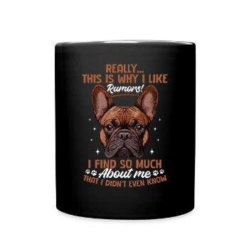 Bouledogue français Frenchie Propriétaire de chien - Mug uni - noir - Devant