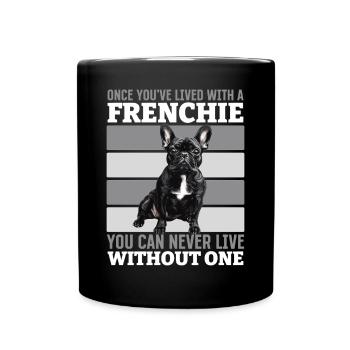 Bouledogue français Frenchie Propriétaire de chien - Mug uni - noir - Devant