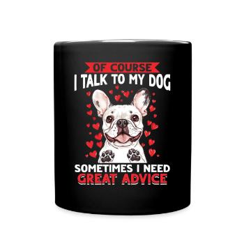 Bouledogue français Frenchie Propriétaire de chien - Mug uni - noir - Devant