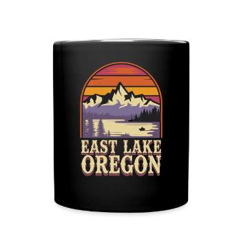 East Lake Oregon für Oregon Urlauber - Tasse einfarbig - Schwarz - Vorne