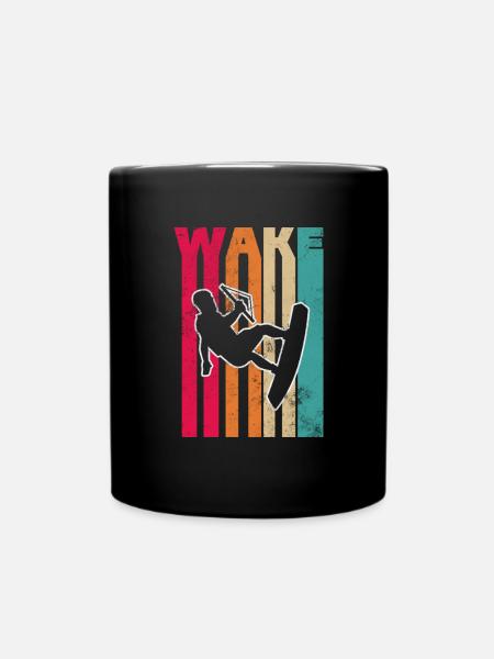 Wakeboard - Tasse einfarbig - Schwarz