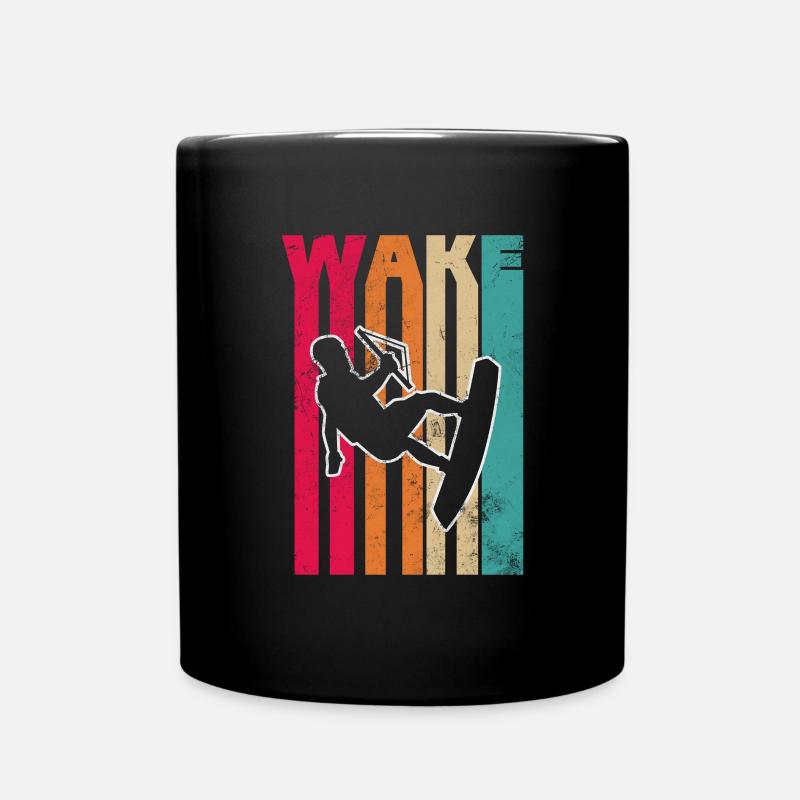 Wakeboard - Tasse einfarbig - Schwarz