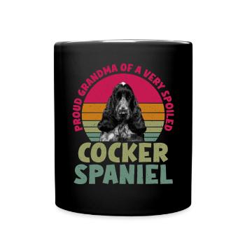 Cocker Spaniel Gifts - Tasse einfarbig - Schwarz - Vorne