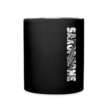 Saxophone Saxophone - Tasse einfarbig - Schwarz - Vorne