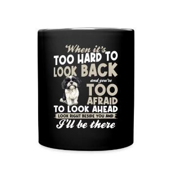 Shih Tzu Dog Owner - Full Colour Mug - black - Front
