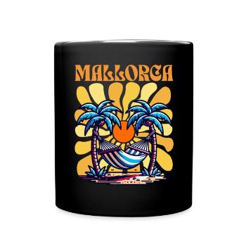 Mallorca - Tasse einfarbig - Schwarz - Vorne
