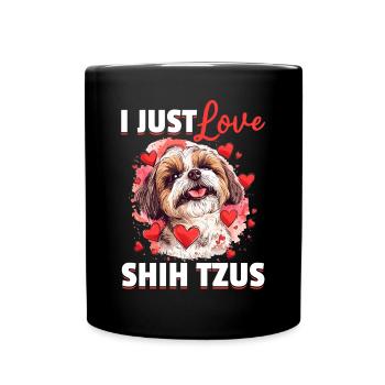 Shih Tzu Dog Owner - Full Colour Mug - black - Front
