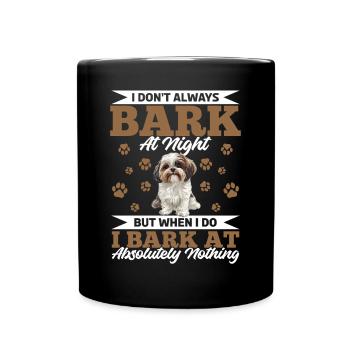 Shih Tzu Dog Owner - Full Colour Mug - black - Front