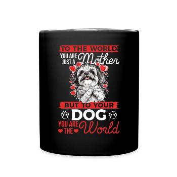 Shih Tzu Dog Owner - Full Colour Mug - black - Front