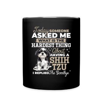Shih Tzu Dog Owner - Full Colour Mug - black - Front