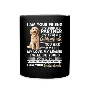 Goldendoodle Dog Owner - Tasse einfarbig - Schwarz - Vorne