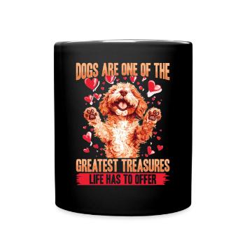 Goldendoodle Dog Owner - Full Colour Mug - black - Front
