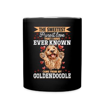 Goldendoodle Dog Owner - Tasse einfarbig - Schwarz - Vorne