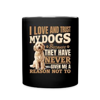 Goldendoodle Dog Owner - Tasse einfarbig - Schwarz - Vorne