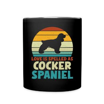 Cadeaux Cocker Spaniel - Mug uni - noir - Devant