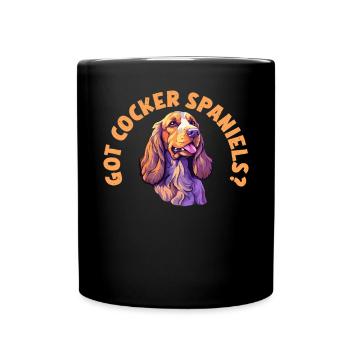 Cocker Spaniel Gifts - Tasse einfarbig - Schwarz - Vorne