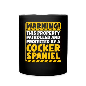 Cocker Spaniel Gifts - Tasse einfarbig - Schwarz - Vorne