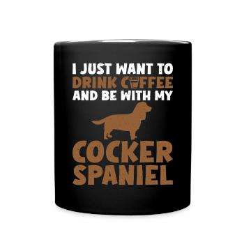 Cadeaux Cocker Spaniel - Mug uni - noir - Devant