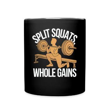 Bulgare Squat Exercice Fitness Entraînement Gym - Mug uni - noir - Devant