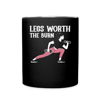 Bulgare Squat Exercice Fitness Entraînement Gym - Mug uni - noir - Devant