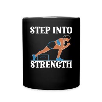 Bulgare Squat Exercice Fitness Entraînement Gym - Mug uni - noir - Devant